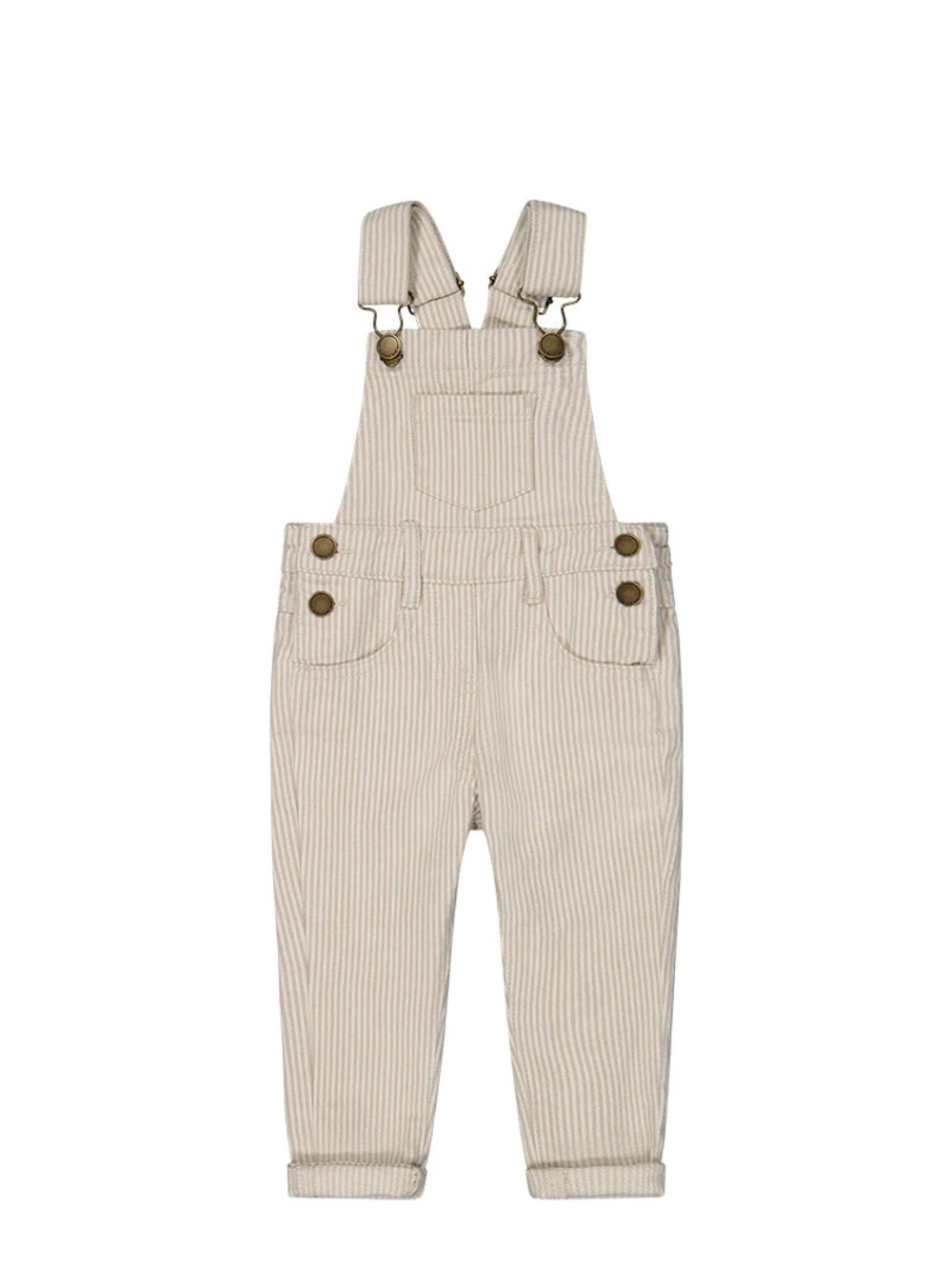 Jamie Kay Jordie Cream Pinstripe Overalls